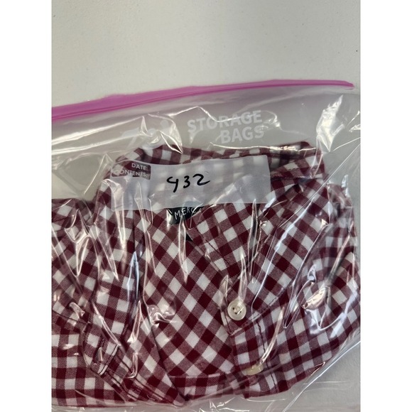 Mercantile j crew Gingham Button Down Shirt Long Sleeve Career Casual S - Picture 8 of 8
